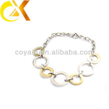 Brazaletes elegantes del diseño del anillo de la joyería del acero inoxidable elegante para la muchacha